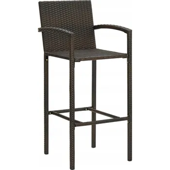 Barová židle Barová Židle VidaXL odstíny hnědé 80 cm tkanina