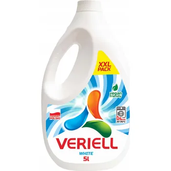 Prací prostředek Tekutý prací prostředek na bílé prádlo Veriell 5,5 l