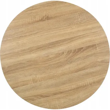 Konferenční stolek Stůl VidaXL kulatý 80 x 80 x 75 cm, odstíny hnědé