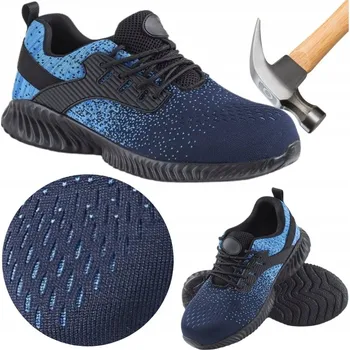 Pracovní obuv Pánské pracovní boty polobotky sportovní prodyšné s ocelovou špičkou velikost 44