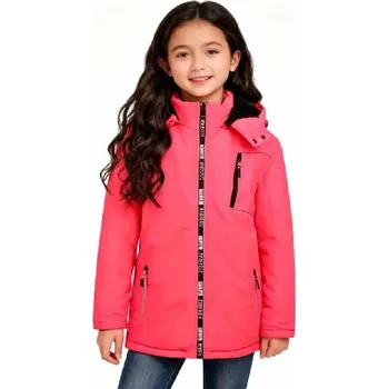 Dívčí bunda KUGO DÍVČÍ ZIMNÍ BUNDA BU610D-VELIKOSTI 134-164 Oranžová 158