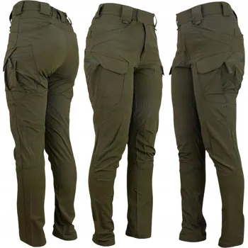 Pracovní obuv Pracovní kalhoty Specto dlouhé nylonové zelené s kapsami, velikost vel.