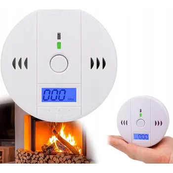 Zabezpečovací technika DETEKTOR OXIDU UHELNATÉHO CO LCD ZJIŠŤOVAČ ÚNIKU PLYNU S CERTIFIKACÍ