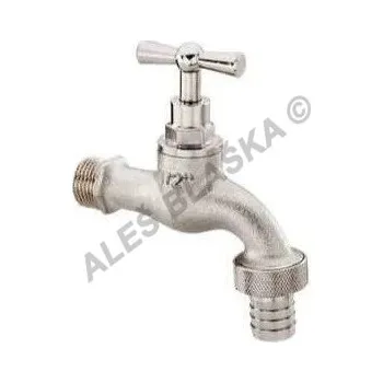 Ventil TIEMME - Itálie | Výtokový ventil (kohout) zahradní EOLO mosazný pochromovaný - 1/2" TM2585C