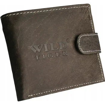 Peněženka Wild Tiger peněženka z pravé nubukové kůže hnědá - muž