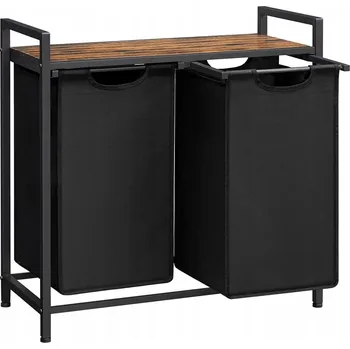 Koš na prádlo Volně stojící koš na prádlo Songmics 92 l, béžový/černý