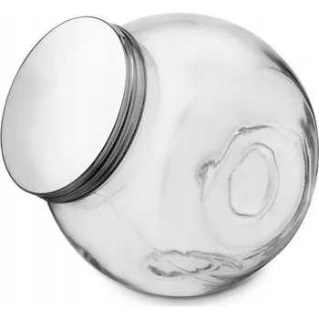 Dóza na potraviny SKLENĚNÁ NÁDOBA NA POTRAVINY SLOWIK S VÍKEM, 3 L, PRO UCHOVÁVÁNÍ V KUCHYNI