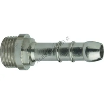 Instalatérský materiál EFFEBI - Itálie | Hadičník chrom s vnějším závitem - nástavec na hadici chromovaný - MOSAZ - EFFEBI - 3/8"x13 TOF LINK 25