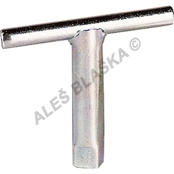 Instalatérský materiál SFERACO - Francie | Kulový kohout (ventil) zahradní na hadici uzamykatelný - náhradní klíč 6800