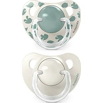 dudlíky SUAVINEX | Dudlík anatomický silikon 6/18 m 2 ks BIRDIES - krémový Varianta: SUAVINEX | Dudlík anatomický silikon 6/18 m 2 ks BIRDIES - zelený