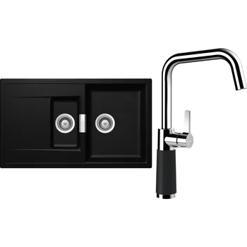 Granitový dřez Set Schock S7-8 (dřez Mono D-150 Magma + baterie SC-530 Magma)