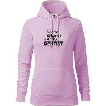 Dámská mikina Co znamená dentist - Mikina dámská Cape s kapucí - S ( Orchid )