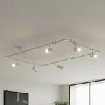 Lindby kolejnicový systém Linaro, GU10, 6 svítidel, bílá, tvar O 6 x 10 W LED - Doprava zdarma