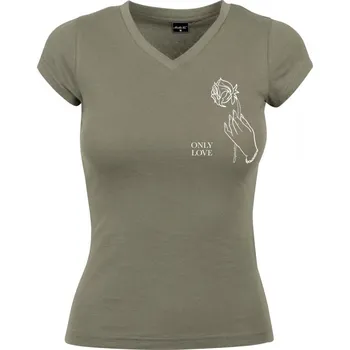Ladies Only Love Tee - olive M