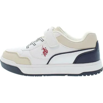 Dívčí tenisky Boty U.S. Polo Assn. Weiß/ Beige/ Dunkelblau 3527350 29