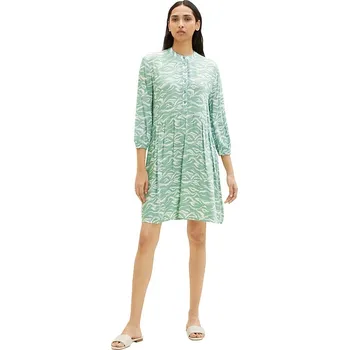 Dámské šaty Šaty Tom Tailor Grün/ Weiß 7539003 36