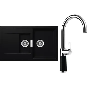 Granitový dřez Set Schock S7-6 (dřez Mono D-150 Puro + baterie SC-520 Puro)