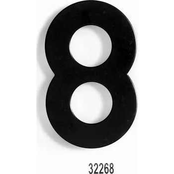 Domovní číslo C152 Číslice 152mm - černá mat "8" (C152 Číslice 152mm - černá mat "8")