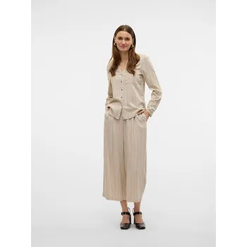 Dámské kalhoty Vero Moda Beige/ Schwarz 6619652 L
