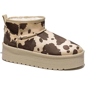 Dámské kozačky Boty C'M Beige/ Braun 4444038 38