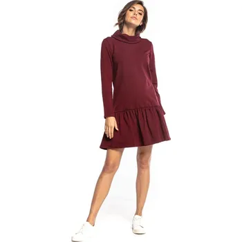 Dámské šaty Šaty Tessita Bordeaux 5495775 4XL