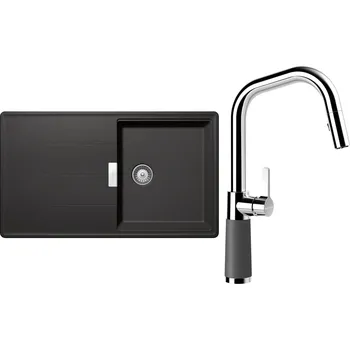Kuchyňský dřez Set Schock S16-9 (dřez Tia D-100 Stone + baterie SC-530.120 Stone)