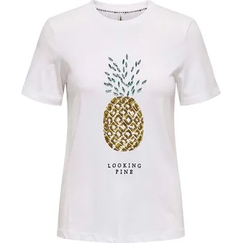 Tričko ONLY Weiß 953784 L