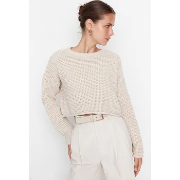 Dámský svetr trendyol Creme 1156770 M