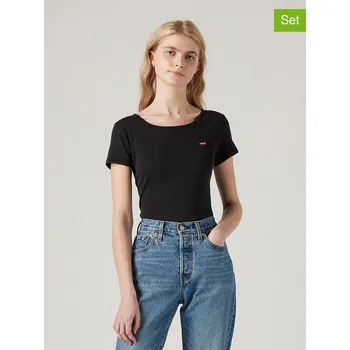 Dámské tričko Tričko Levi's Schwarz/ Weiß 3180609 S