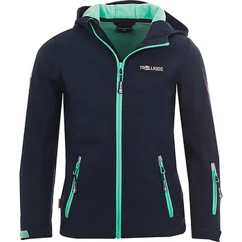 Dívčí bunda Trollkids Dunkelblau/ Türkis 5696872 152