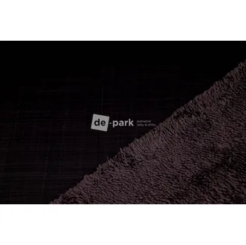 Softshell s beránkem - žíhaný - černá