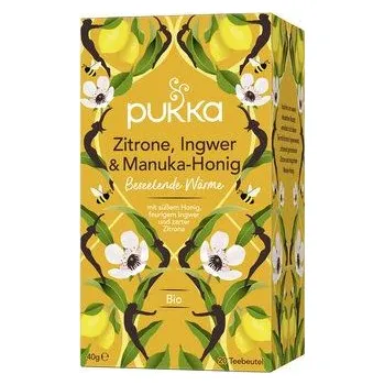 Čaj Pukka Čaj citron, zázvor a manuka med 40g bio BIO VEGAN Množství: 1 ks