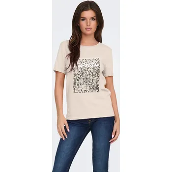 Dámská móda Tričko JDY Beige 6397572 M