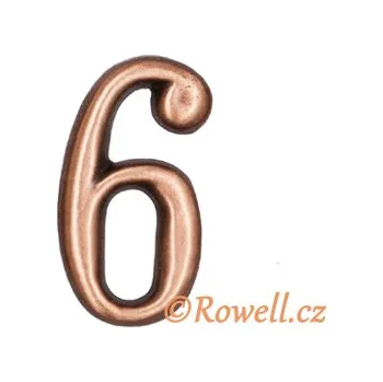 Nábytkové kování C2. Čísélko staroměď '6' (C2. Čísélko staroměď '6')