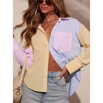 Dámská košile Košile LA Angels Gelb/ Hellblau/ Rosa 6860959 L