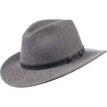 Klobouk Scippis Australský šedý klobouk vlněný - STAMFORD Velikost: 55 cm (S)