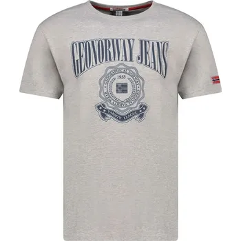Pánské tričko Tričko Geographical Norway Grau 9162450 S