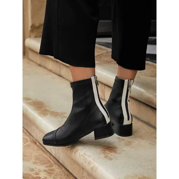 Dámské kozačky Boty Bellucci Schwarz/ Weiß 5020342 37