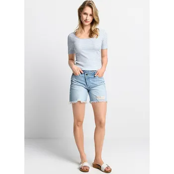 Dámské tričko Tričko Rich & Royal Weiß/ Hellblau 5360446 XL