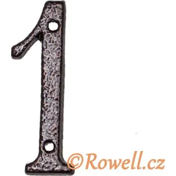 Domovní cedule C1. Číslice 80mm komaxit měď '1' (C1. Číslice 80mm komaxit měď '1' v povrchu měď. Jednoduchý a funkční doplněk do interiéru.)