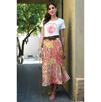 Dámská sukně Bleu d'Azur Orange/ Rosa 4952136 38