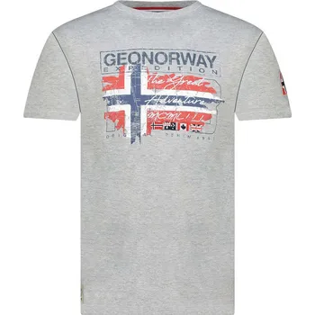 Oblečení a móda Tričko Geographical Norway Grau 1832575 S