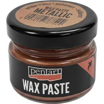 Speciální výtvarná barva pentart Vosková pasta metalická starožitná bronzová 20ml