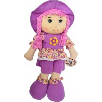 Panenka PANENKA MĚKKÁ HADROVÁ S VLOŽKOU A VOLÁNKEM VELKÁ 50 CM