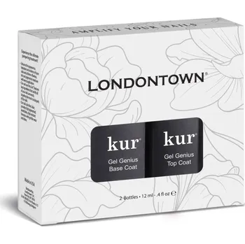 Lak na nehty LONDONTOWN kur Gel Like Set Top Coat a Base Coat na nehty