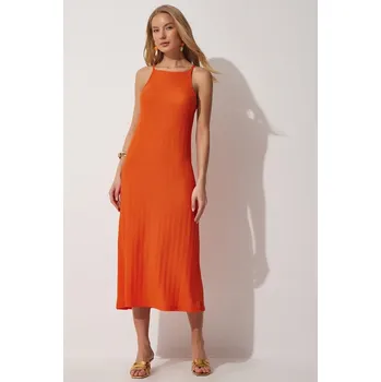 Dámské šaty Šaty Happiness Istanbul Orange 4427419 38