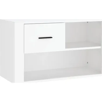 Botník Botník, bílá, 80x35x45 cm, dřevěný materiál