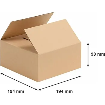 Kartonová lepenková Krabice 194x194x90 mm 3VVL