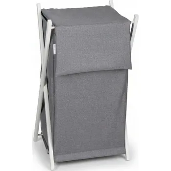 Koš na prádlo Volně stojící koš na prádlo Babymam 100 l, stříbrný, šedý