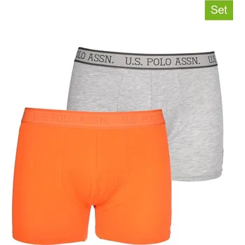 Boxerky Boxerky U.S. Polo Assn. Grau/ Orange 7957668 XL
